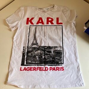 Karl Lagerfeld graphic paris tee